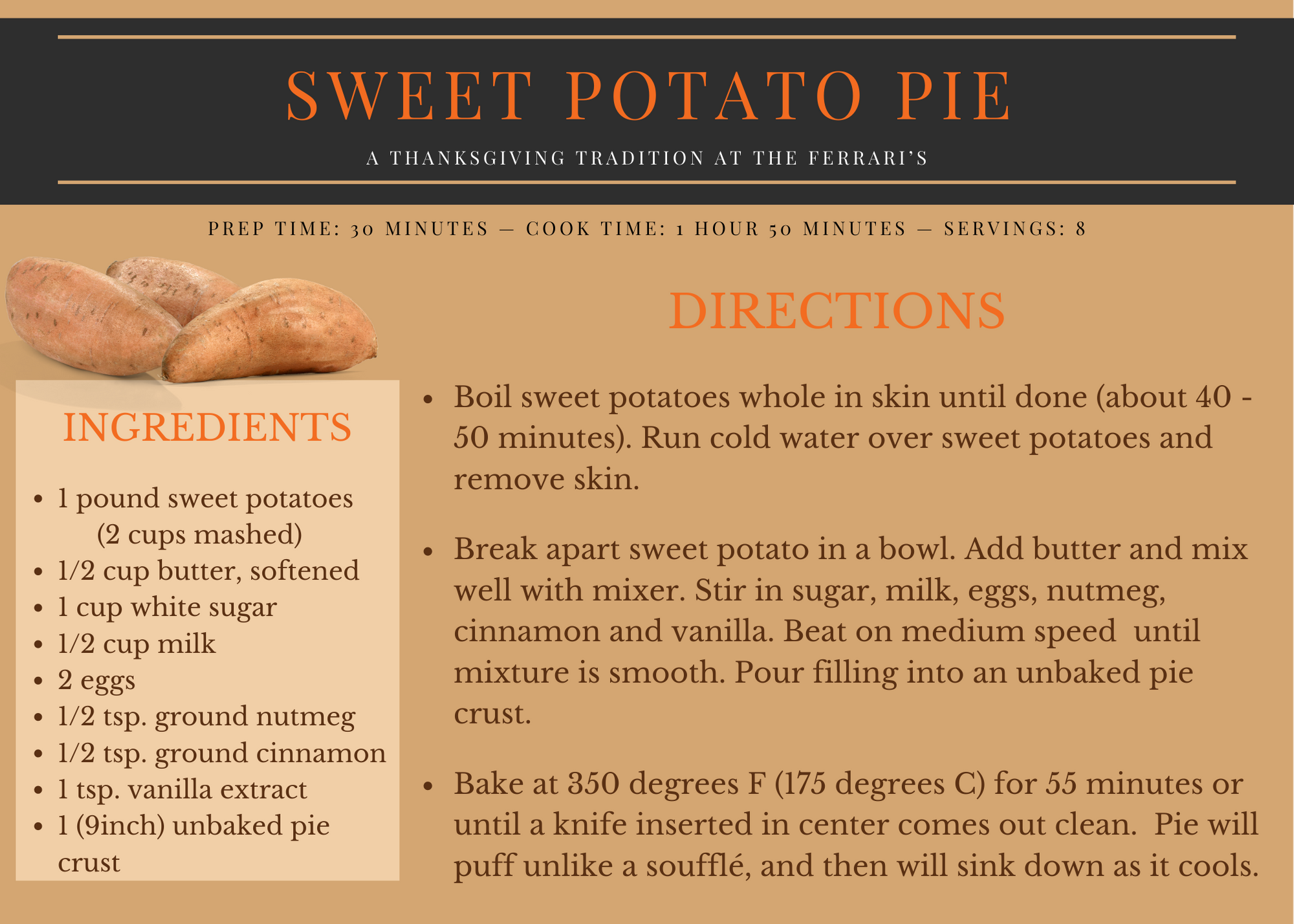 Sweet Potato Pie | California Farmland Trust